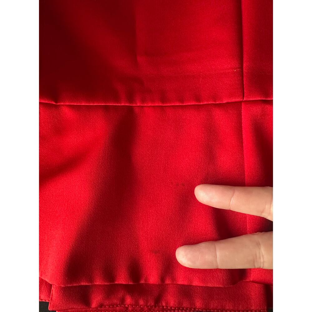 Lois Snyder Dani Max Vest Top Womens Size 6P Red Double Breasted Polyester - Picture 11 of 11